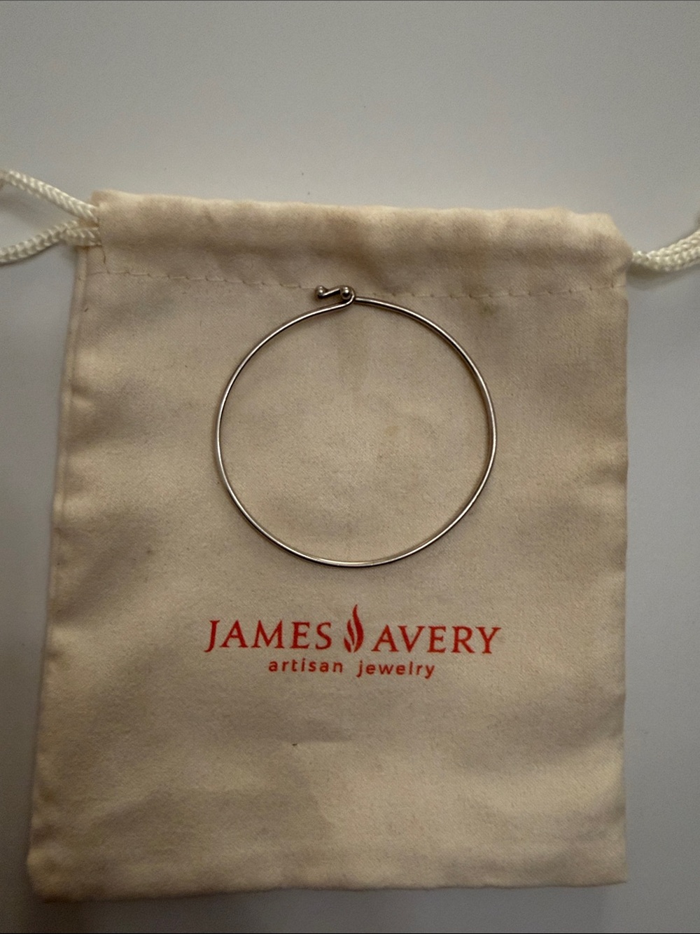 James Avery Sterling Silver Hinged Bangle Bracelet - Silver